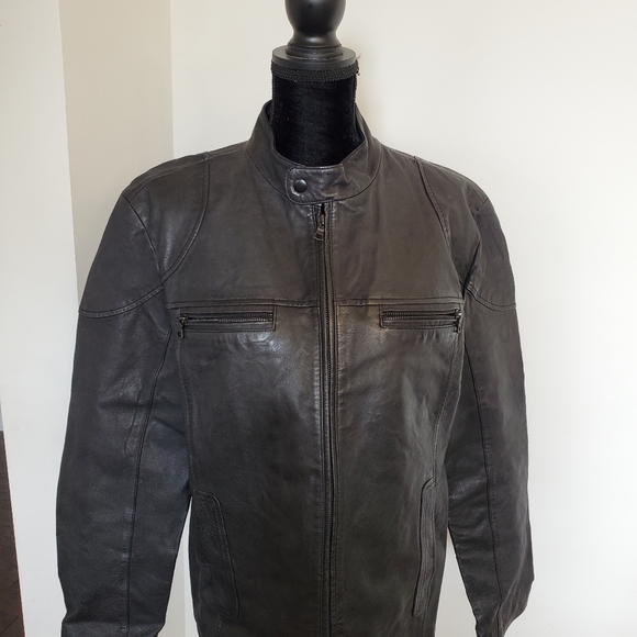 INC leather jacket- size L - Picture 2 of 10